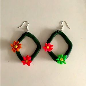 Floral earrings